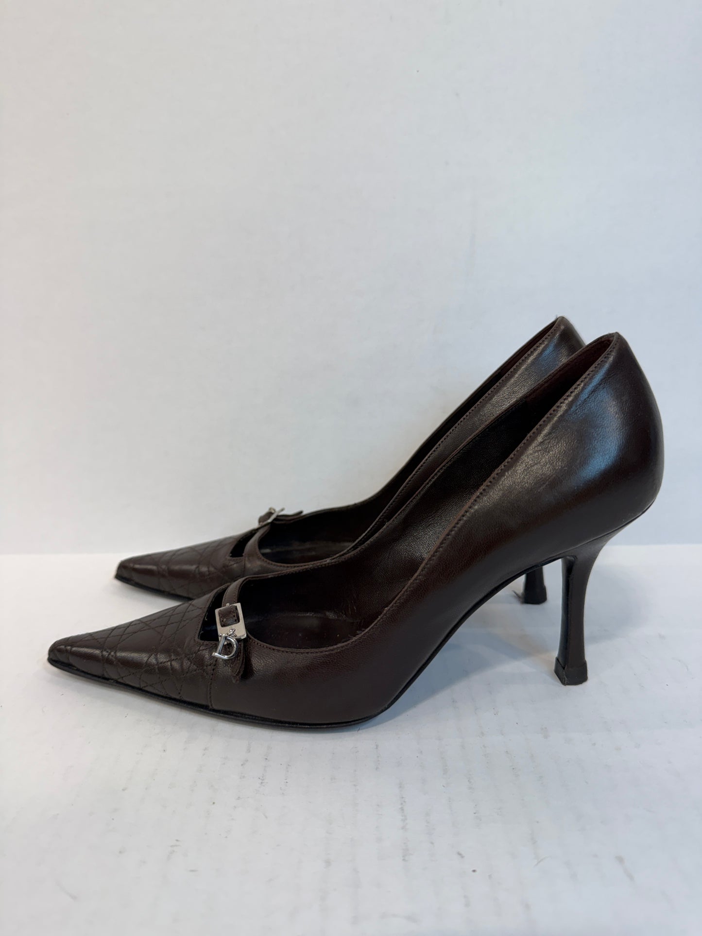 CHRISTIAN DIOR HHeels Leather Pointy Pumps/ US5.5-EU36