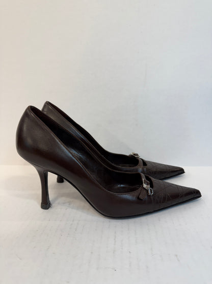 CHRISTIAN DIOR HHeels Leather Pointy Pumps/ US5.5-EU36