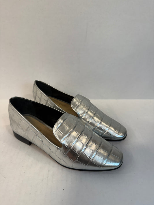 SCHUTZ  NWT Metalic  Croco Embossed Loafers/US5-EU35