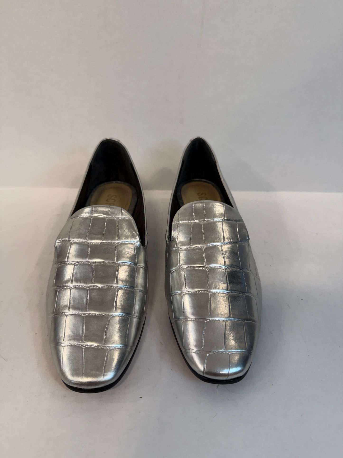 SCHUTZ  NWT Metalic  Croco Embossed Loafers/US5-EU35