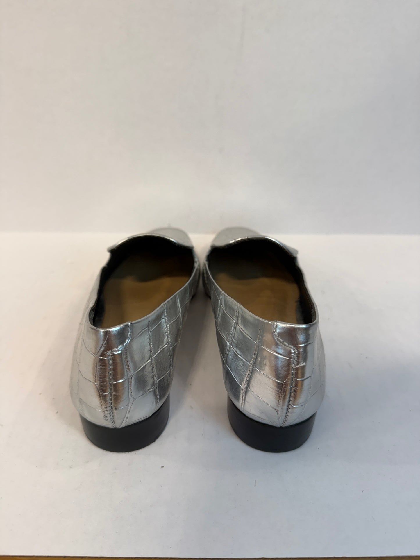 SCHUTZ  NWT Metalic  Croco Embossed Loafers/US5-EU35