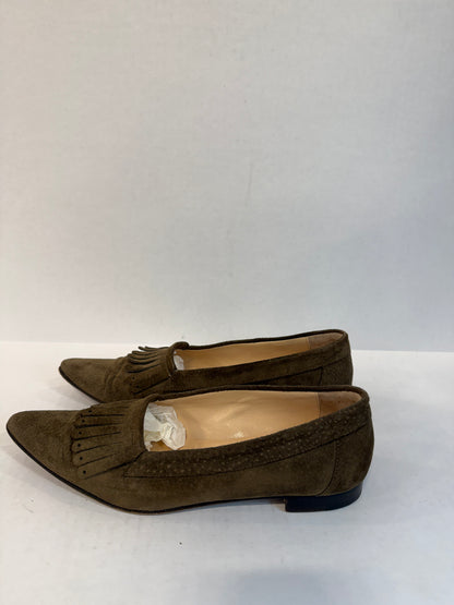 MANOLO BLAHNIK Pointed Suede Loaffers/ US 6-EU36
