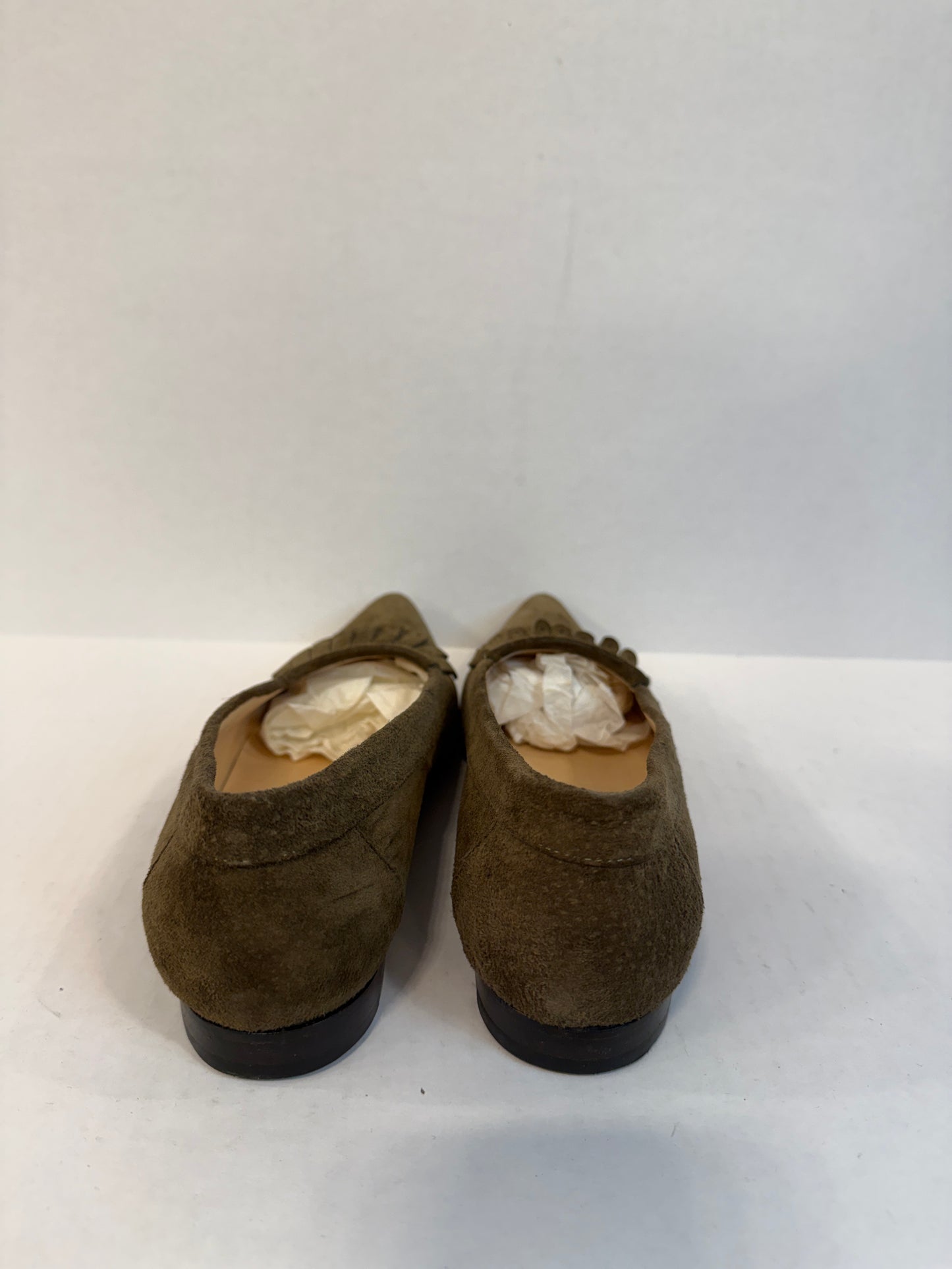 MANOLO BLAHNIK Pointed Suede Loaffers/ US 6-EU36