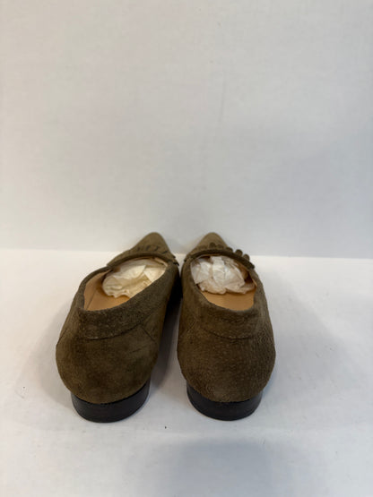 MANOLO BLAHNIK Pointed Suede Loaffers/ US 6-EU36