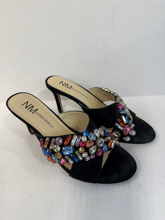 NEIMAN MARCUS Multicolor Crystals Sandals/US 6.5-EU36.5