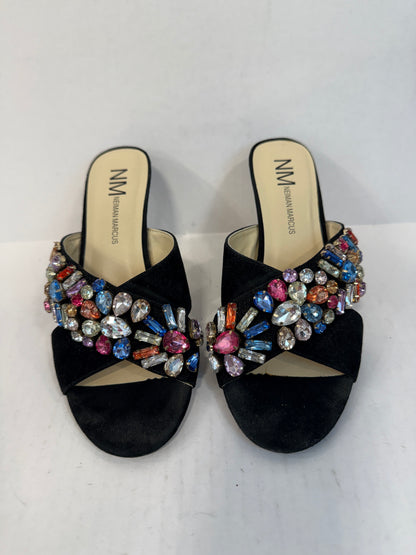 NEIMAN MARCUS Multicolor Crystals Sandals/US 6.5-EU36.5