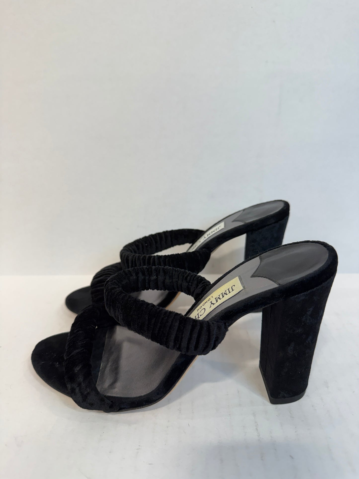 JIMMY CHOO Velvet Sandals/ US6.5-EU36.5
