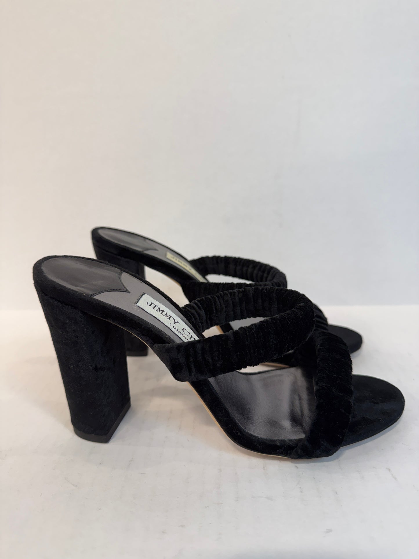 JIMMY CHOO Velvet Sandals/ US6.5-EU36.5