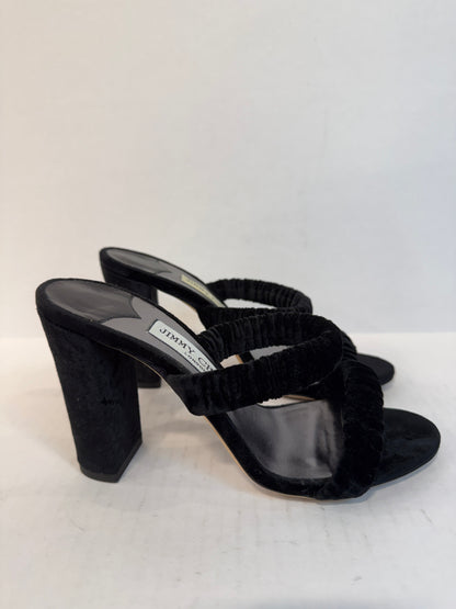 JIMMY CHOO Velvet Sandals/ US6.5-EU36.5