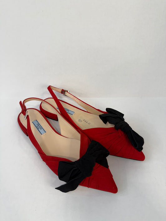 PRADA Pointed Shoes With Knot/ US:7.5 -EU: 37.5
