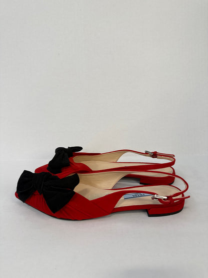 PRADA Pointed Shoes With Knot/ US:7.5 -EU: 37.5