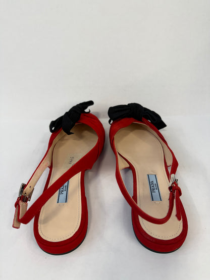 PRADA Pointed Shoes With Knot/ US:7.5 -EU: 37.5