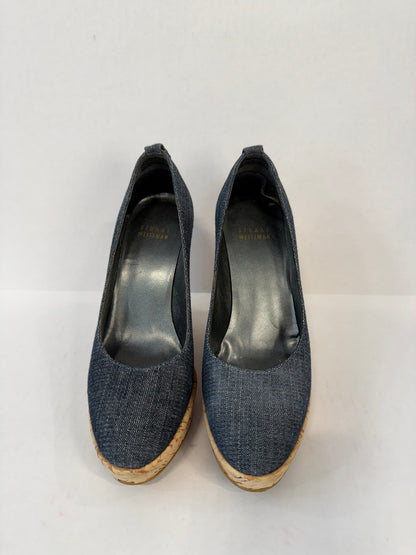 STUART WEITZMAN Corkswoon Navy Denim / US5
