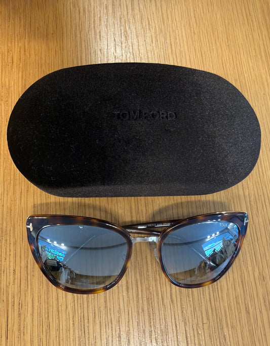 TOM FORD Simona Tortoise Cat Eye Sunglasses