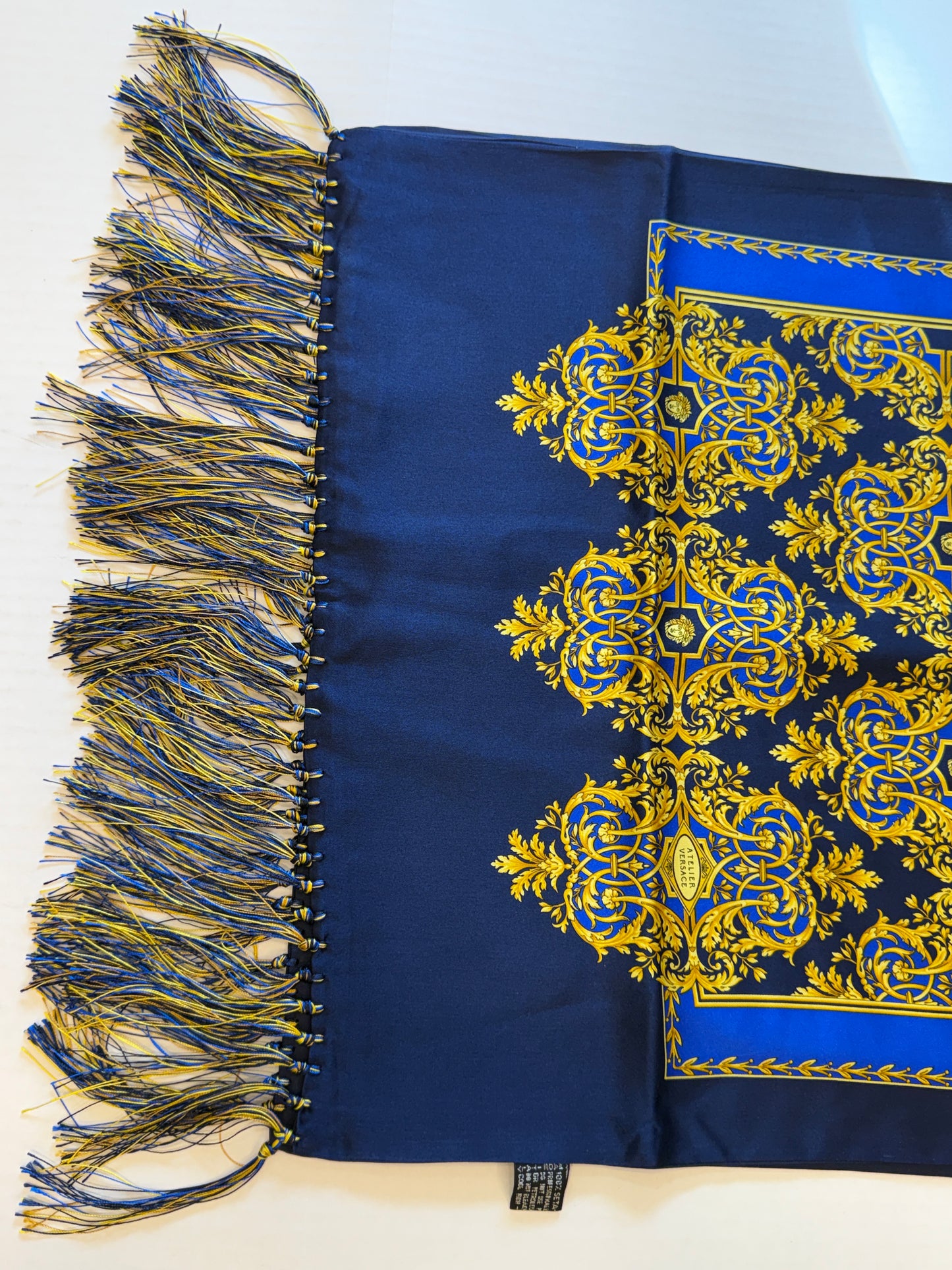 ATELIER VERSACE Silk Medusa Barocco Print Scarf