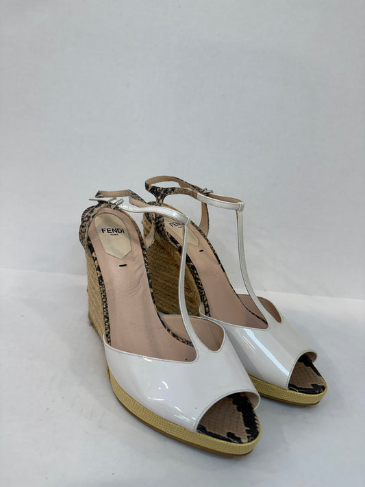 FENDI Leather Espadrilles / US9-EU40
