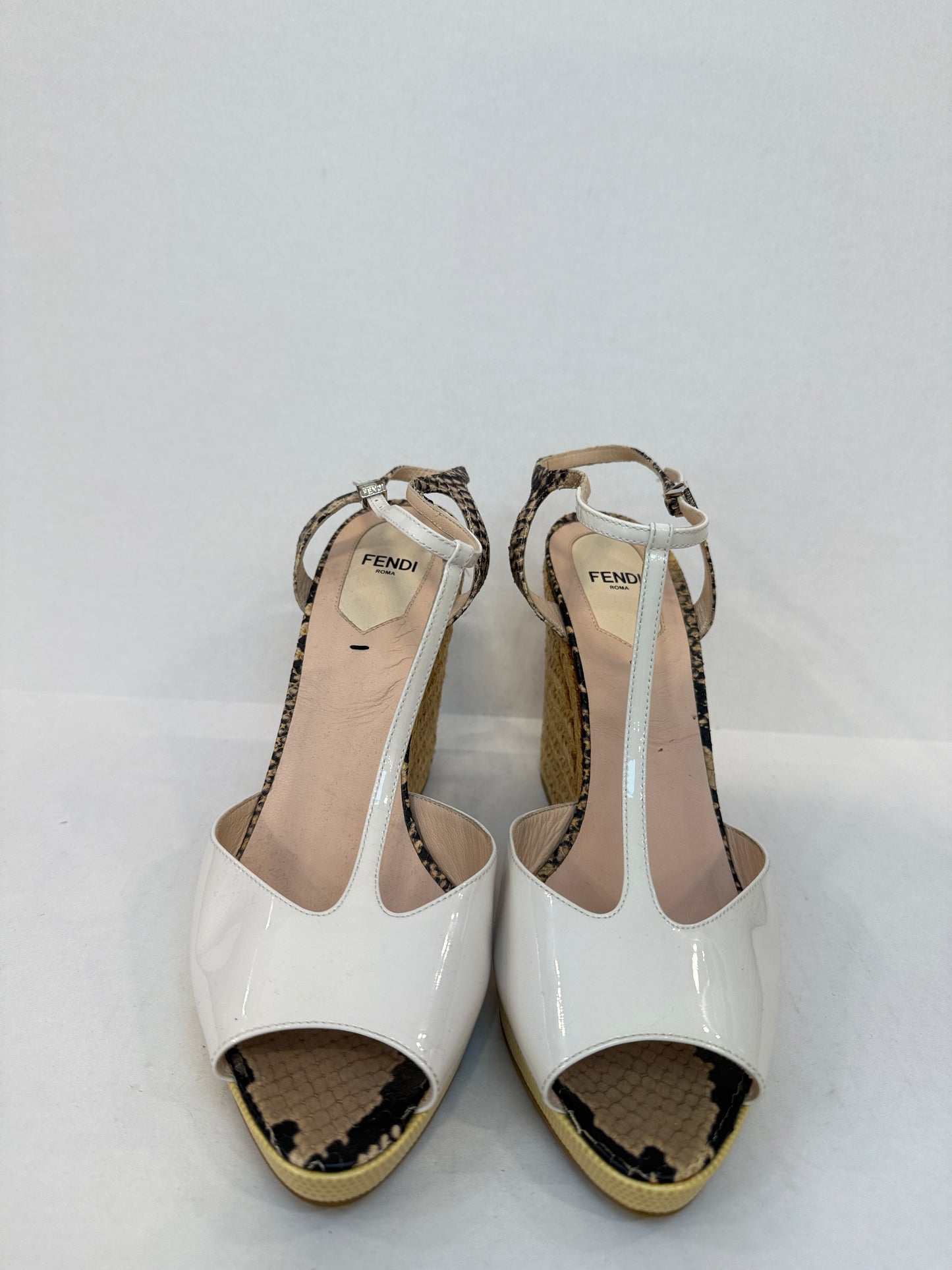 FENDI Leather Espadrilles / US9-EU40