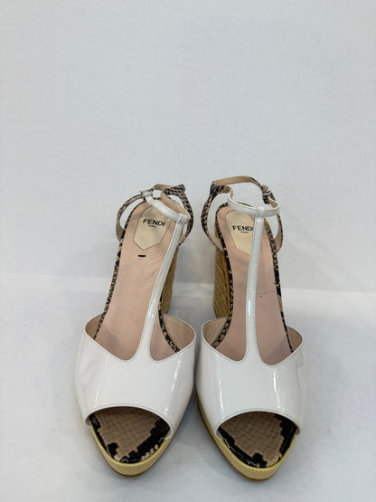 FENDI Leather Espadrilles / US9-EU40