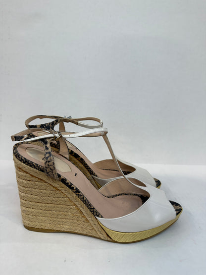 FENDI Leather Espadrilles / US9-EU40