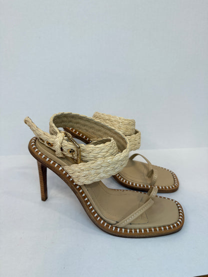 ULLA JOHNSON NWT Lydia Raffia Sandals / US7-EU37