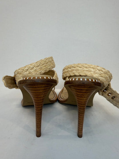 ULLA JOHNSON NWT Lydia Raffia Sandals / US7-EU37