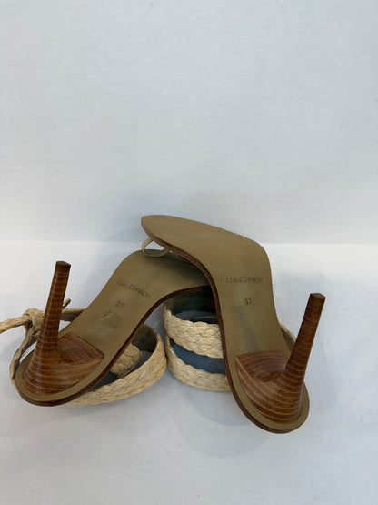 ULLA JOHNSON NWT Lydia Raffia Sandals / US7-EU37
