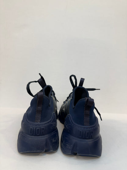 DIOR D-Connect Sneakers in Navy Blue Neoprene — Authentic Pre-Owned | Size EU 37.5 / US 7.5