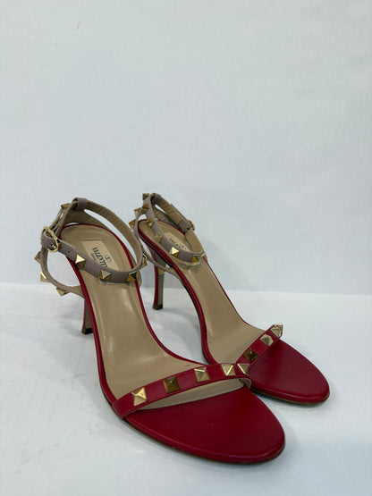 VALENTINO Rock Stud Heeled Sandals/ 37-6.5