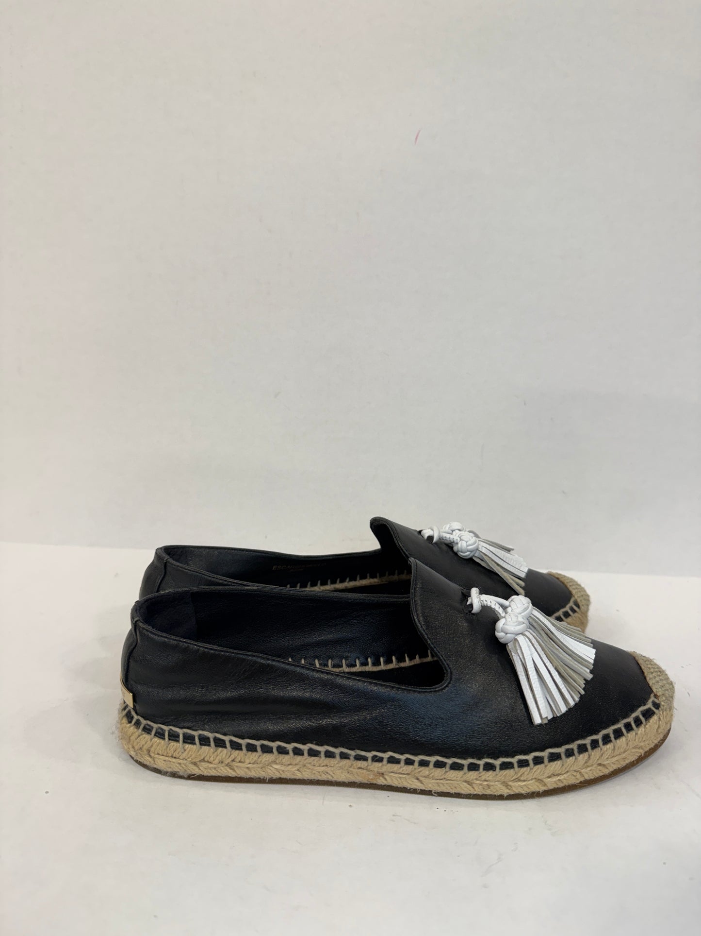 BURBERRY leather espadrilles / US7-EU37.5