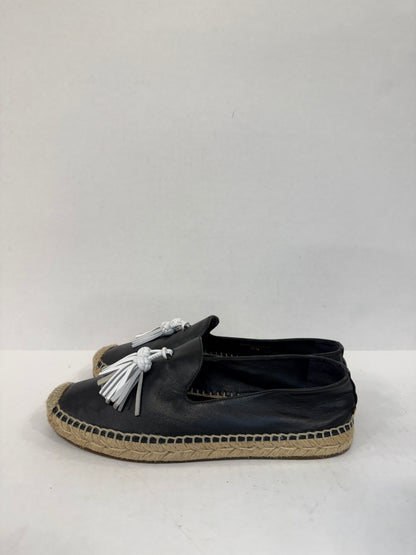 BURBERRY leather espadrilles / US7-EU37.5