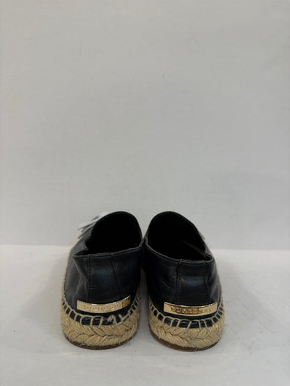 BURBERRY leather espadrilles / US7-EU37.5