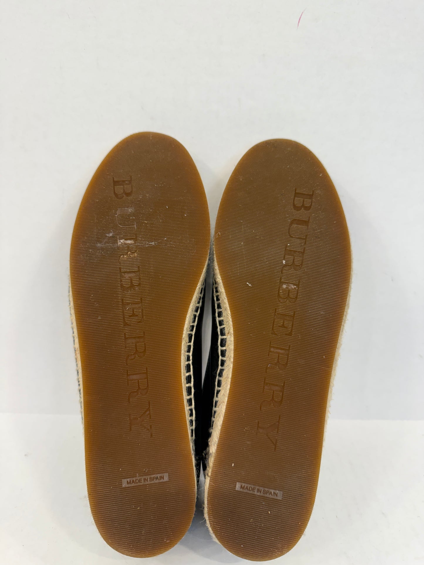 BURBERRY leather espadrilles / US7-EU37.5