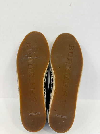 BURBERRY leather espadrilles / US7-EU37.5