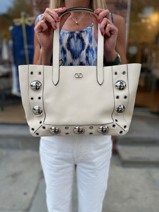 VALENTINO GARAVANI  NWT Leather Nellcote Tote Bag