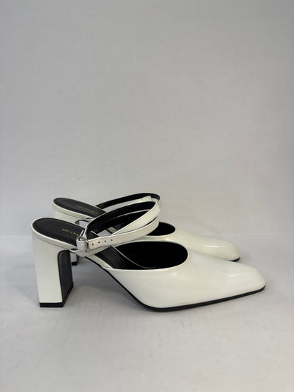 BALENCIAGA NWT Leather HH Round Mary Jane/US6.5-EU37