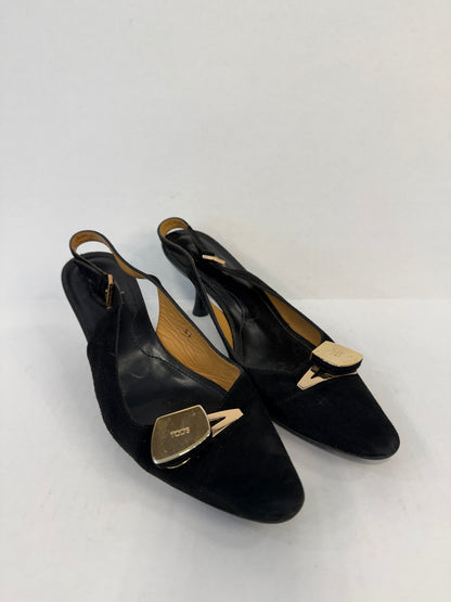 TOD'S Pointed Suede Kitten Heels/US6-EU37