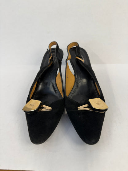 TOD'S Pointed Suede Kitten Heels/US6-EU37