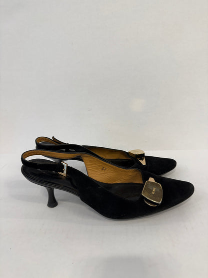 TOD'S Pointed Suede Kitten Heels/US6-EU37