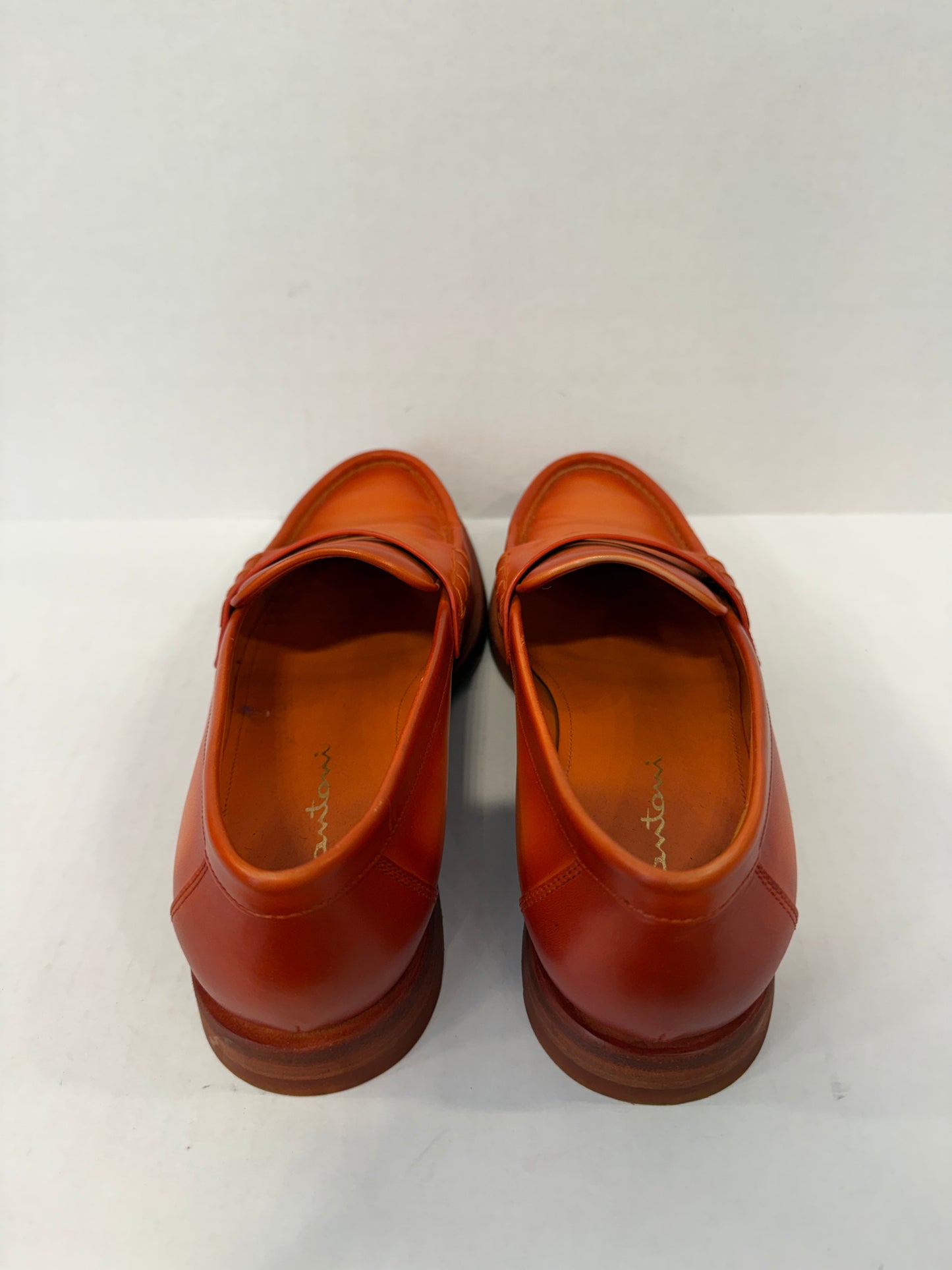 SANTONI Leather Loafers/US7.5-EU38