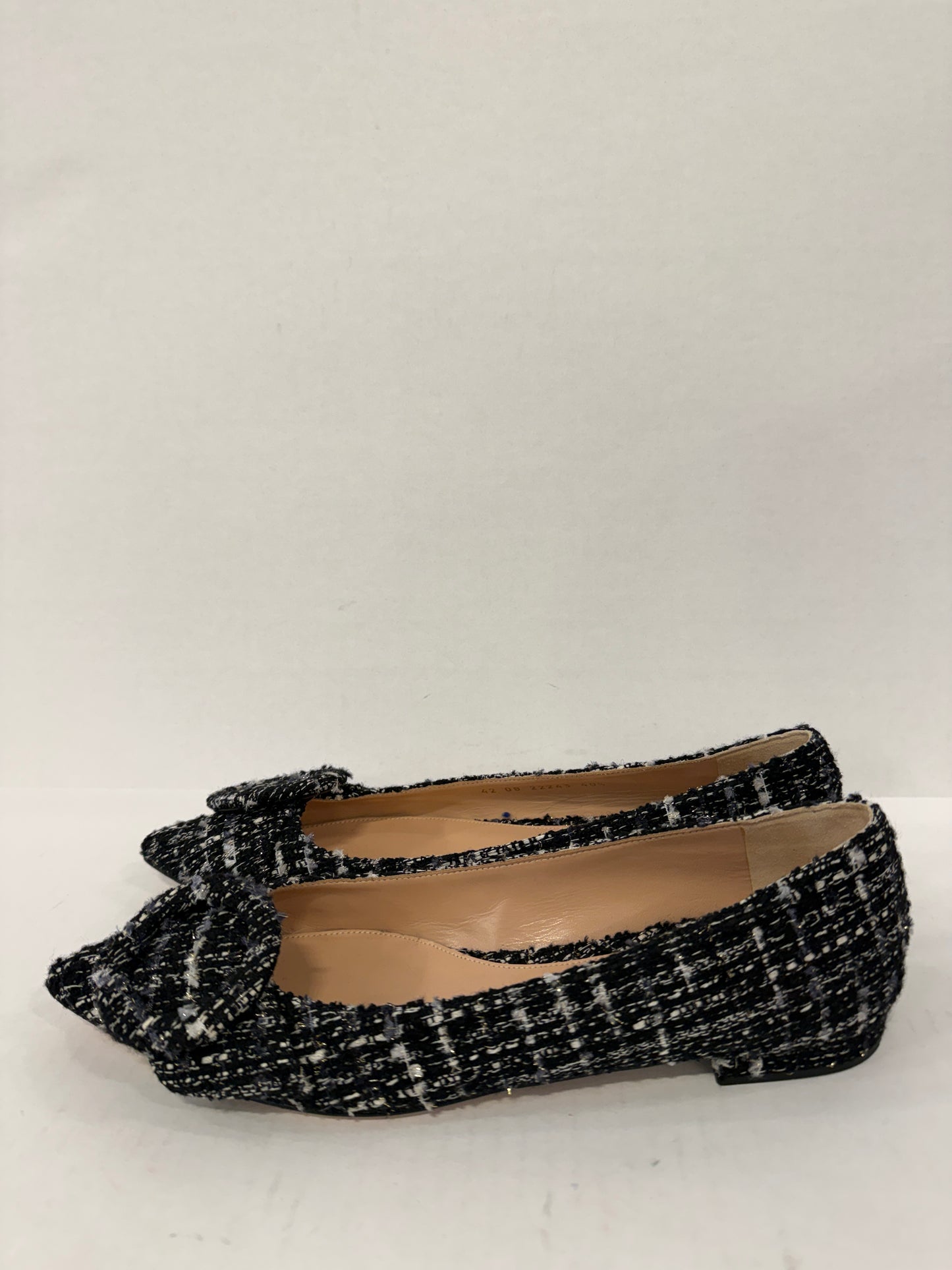 GIANVITO ROSSI NWT Venice Tweed Pointed Toe Flats/US10-EU40.5