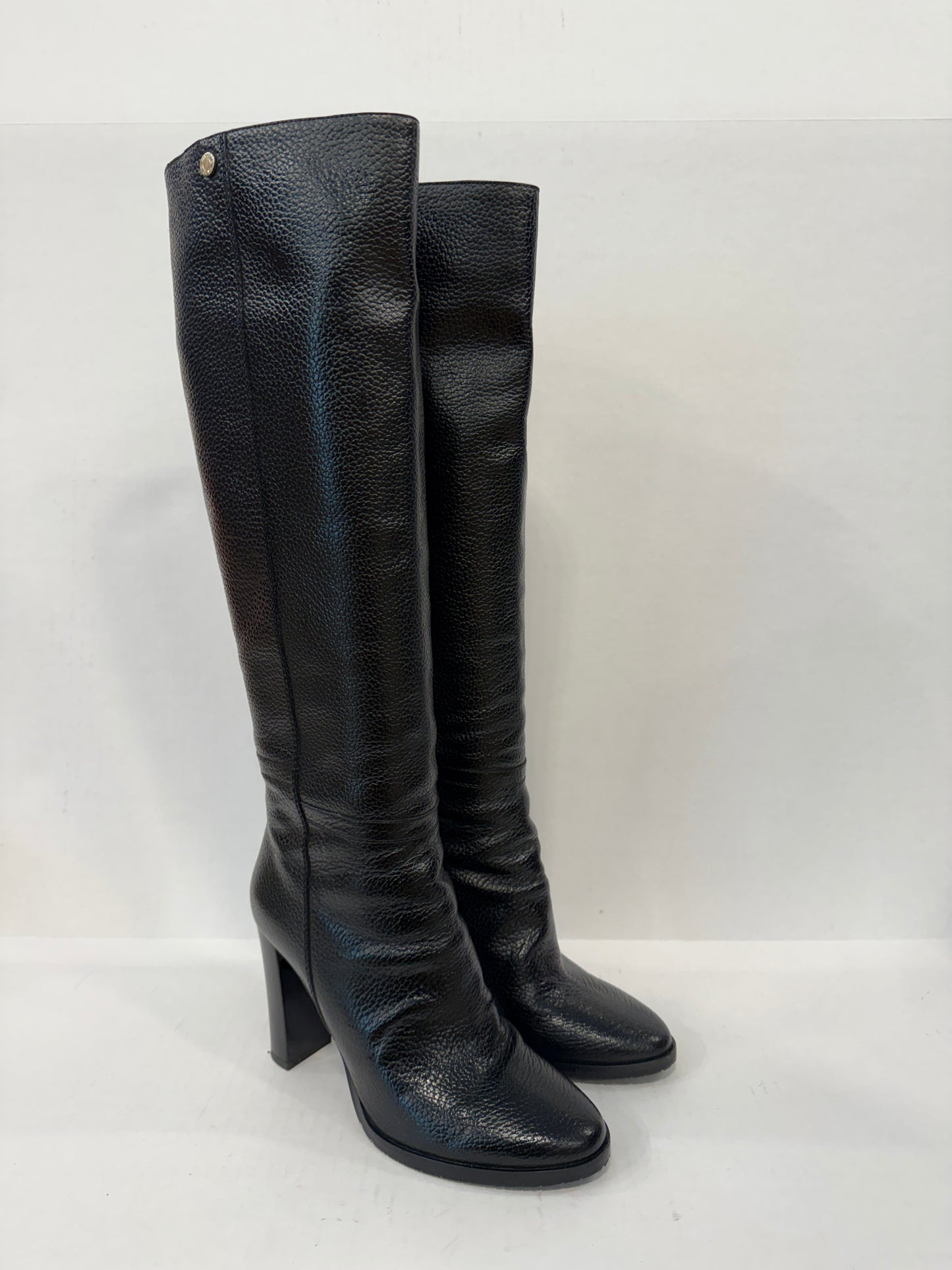JIMMY CHOO Leather Haywood 95 HHeels Hight Boots/ US6.5-EU36.5