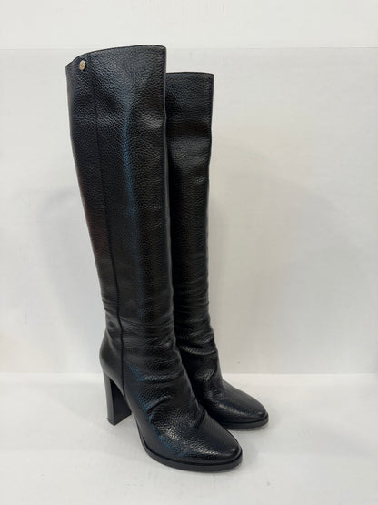 JIMMY CHOO Leather Haywood 95 HHeels Hight Boots/ US6.5-EU36.5