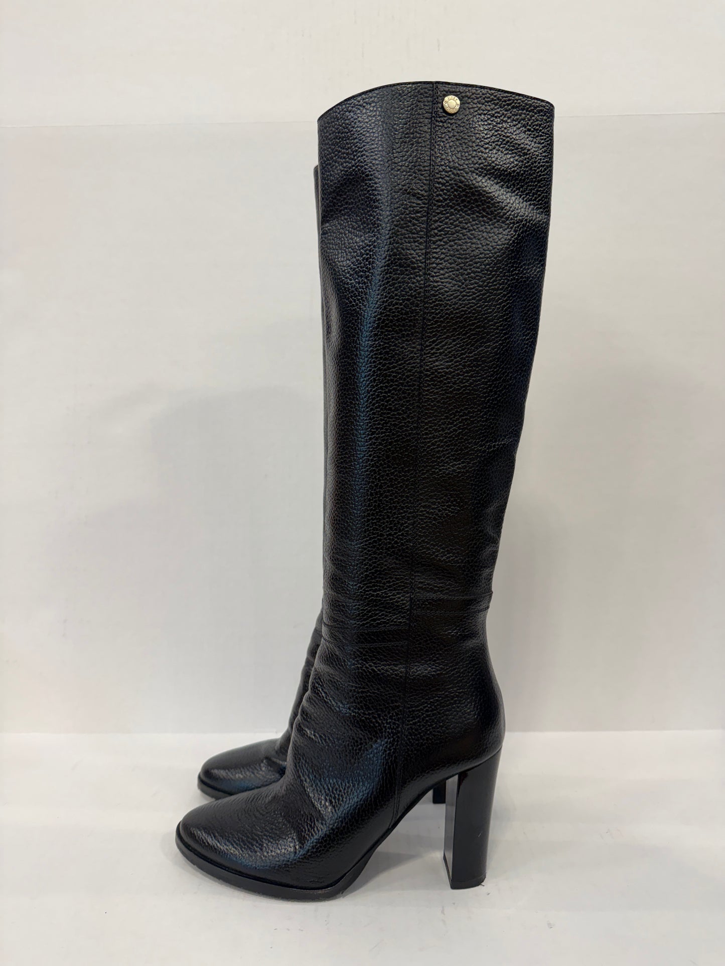 JIMMY CHOO Leather Haywood 95 HHeels Hight Boots/ US6.5-EU36.5