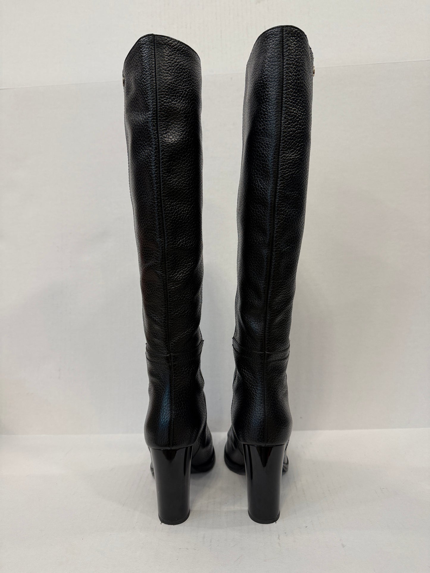 JIMMY CHOO Leather Haywood 95 HHeels Hight Boots/ US6.5-EU36.5