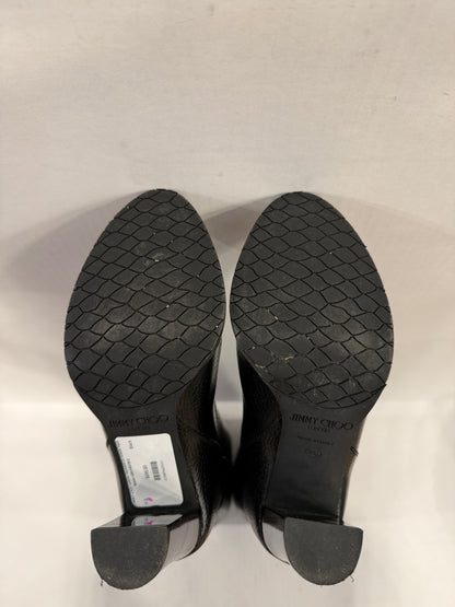 JIMMY CHOO Leather Haywood 95 HHeels Hight Boots/ US6.5-EU36.5