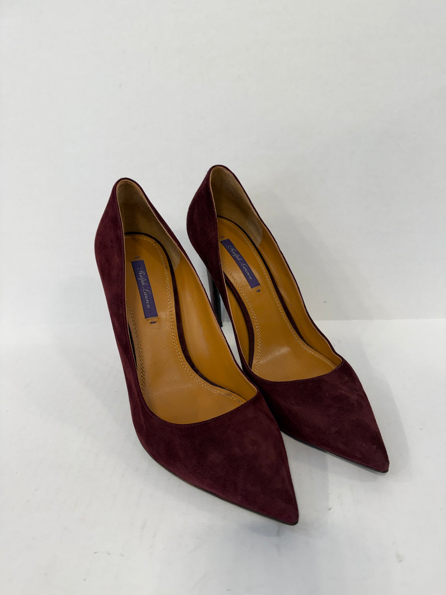 RALPH LAUREN Suede Leather HHeels Pumps/Us9.5-EU40