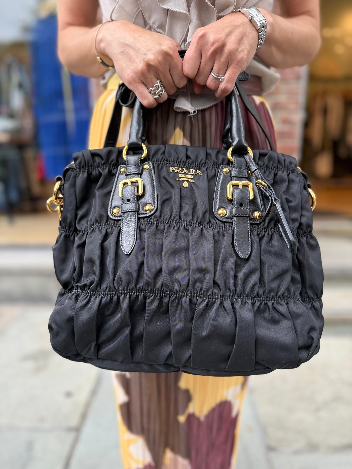 PRADA NWT Nylon Tessuto Gaufre Vintage Crossbody Bag