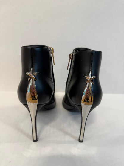 DIOR NWT Leather  HHeels  Silver Star Pointed Toe Ankle Boots/US6-EU36