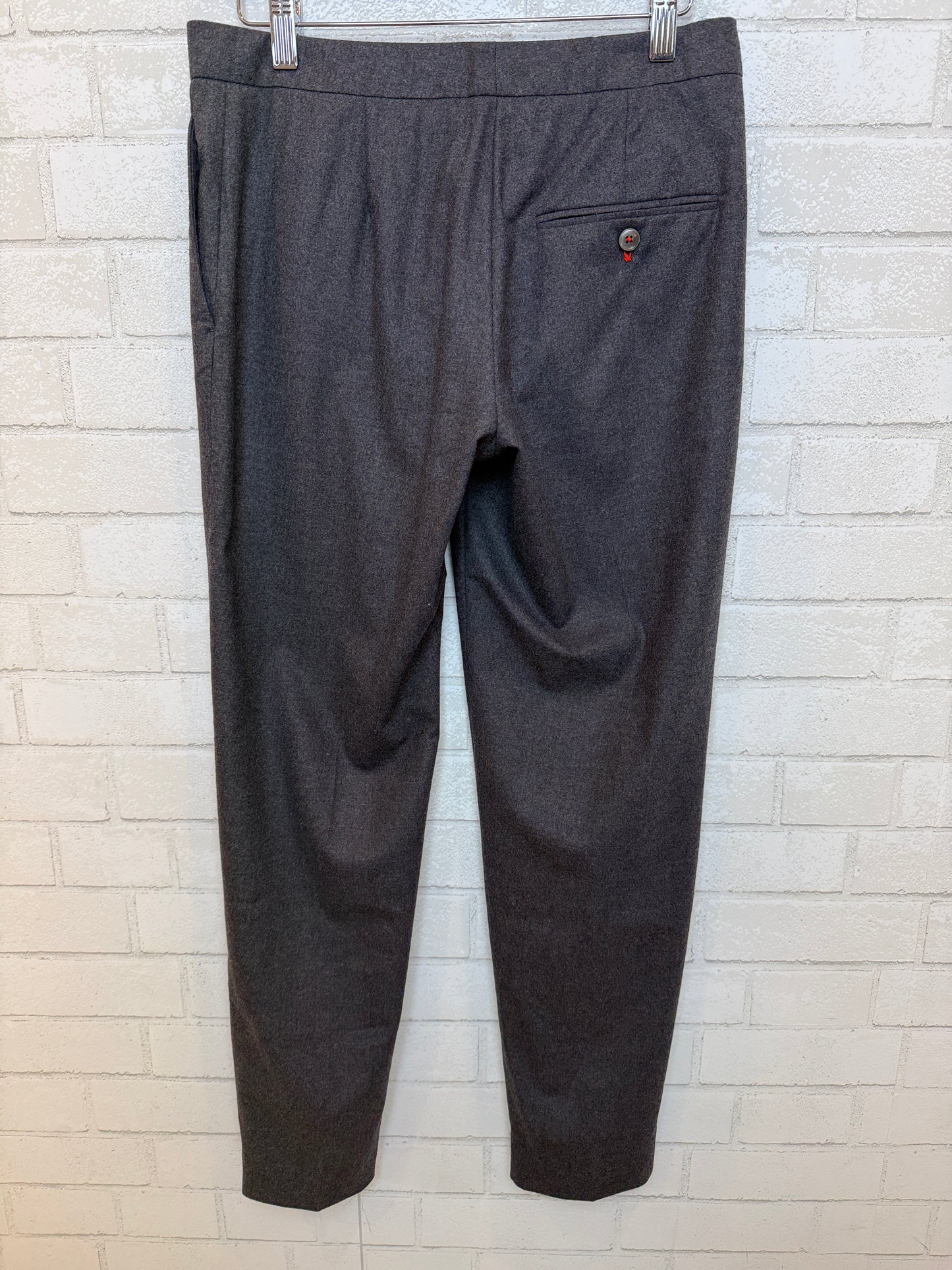 PAUL SMITH BLACK Wool Mid Rise Straight Pants/S
