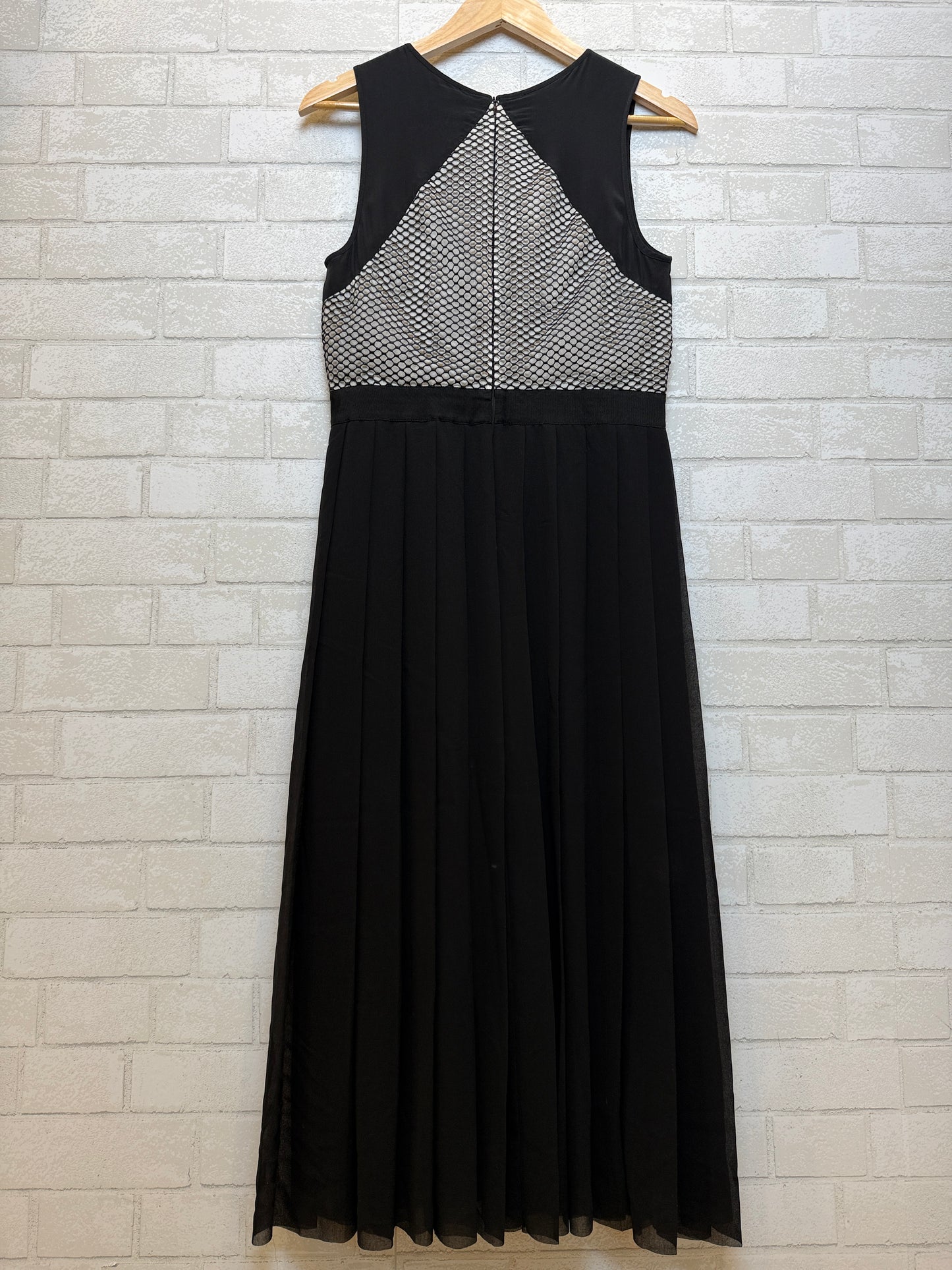 PAUL SMITH BLACK Silk Sleeveless Pleated Midi Dress/ L